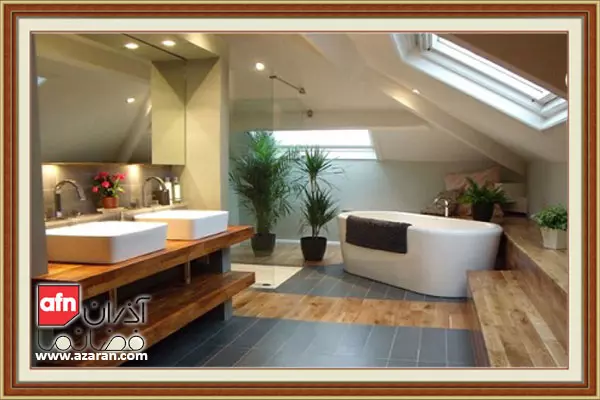 دیزاین حمام با ام دی اف