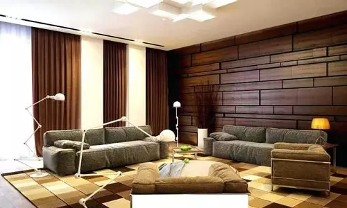 استفاده از دیوارپوش در اتاق پذیرایی