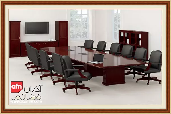 میز کنفرانس زرشکی