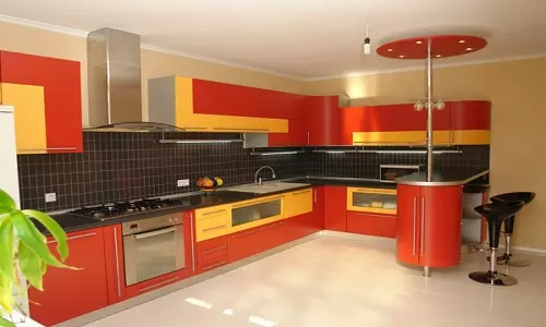 استفاده از رنگ نارنجی در آشپزخانه