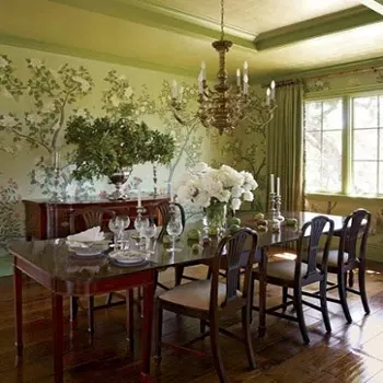 میز و صندلی چوبی طرح قدیمی غذاخوری