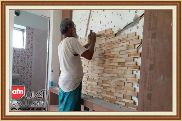 نصب انواع دیوارپوش بر روی کاشی