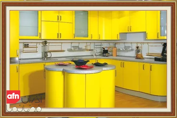 تاثیر رنگ زرد کابینت ها