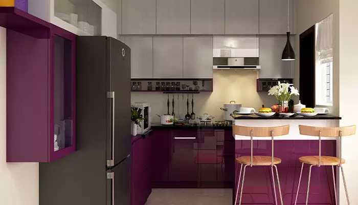 کابینت های آشپزخانه با روکش پی وی سی