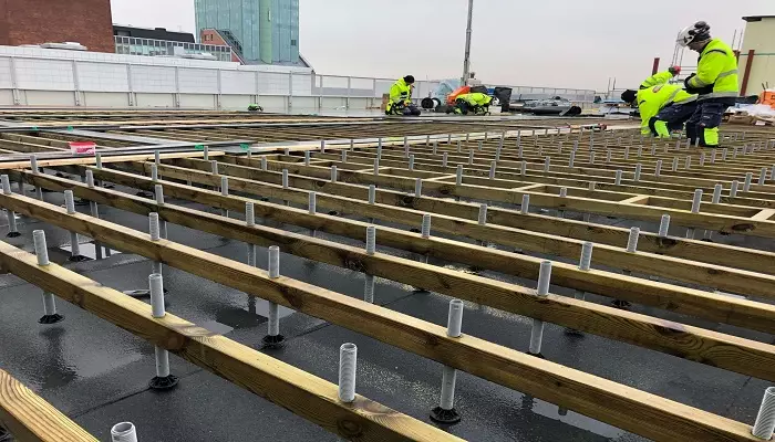 نصب کف کاذب پشت بام