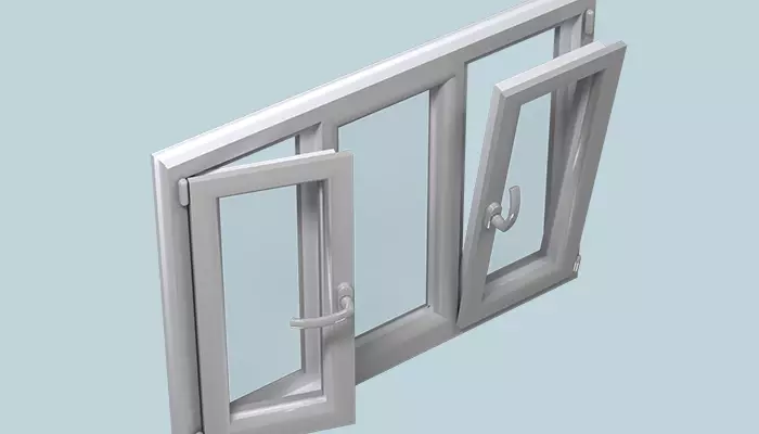 پنجره upvc بازشو دو حالته